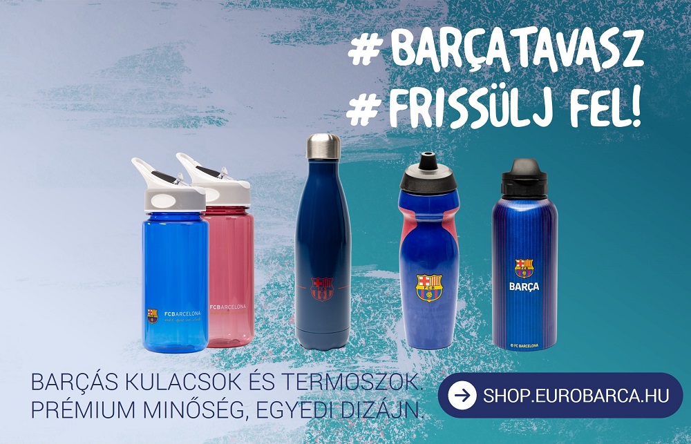fc barcelona hivatalos szurkolói termékek eurobarca shop polo sapka kulacs parna kabát